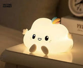 CUTE SILICONE LED NIGHT LIGHT USB RECHARGEABLE TOUCH CONTROL - CLOUD